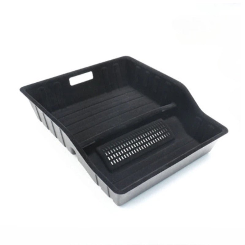 Front Rear Under Seat Storage Box for Tesla Model Y 5-Seater ABS+Flocking