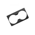 Front Water Cup Frame Dry Carbon Fiber Overlay for Tesla Model S/X 2021+ - Teskay