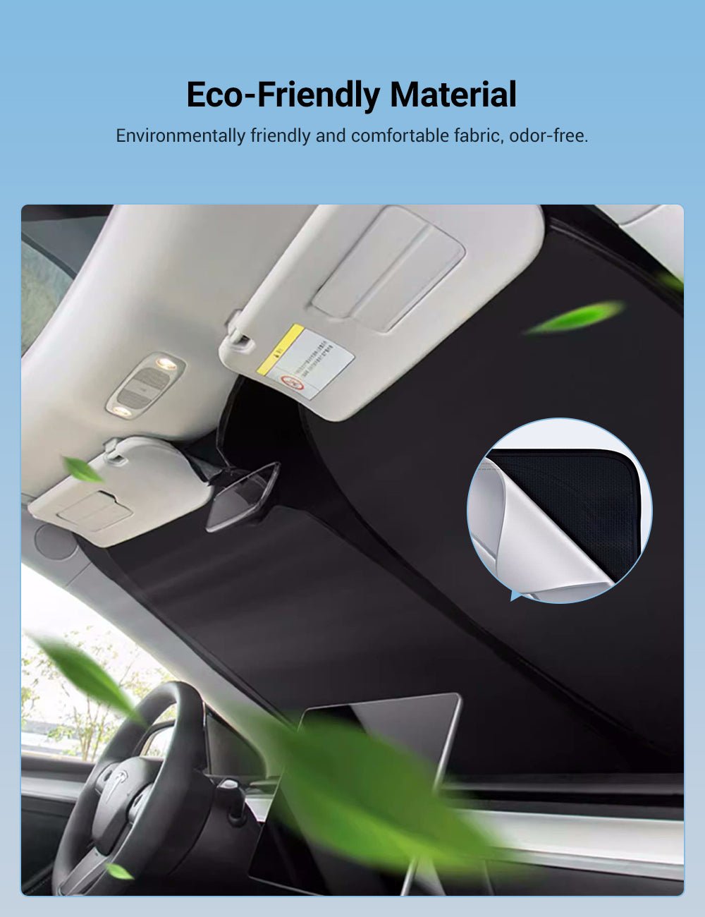 Front Windshield Sunshade for Tesla Cybertruck - Teskay