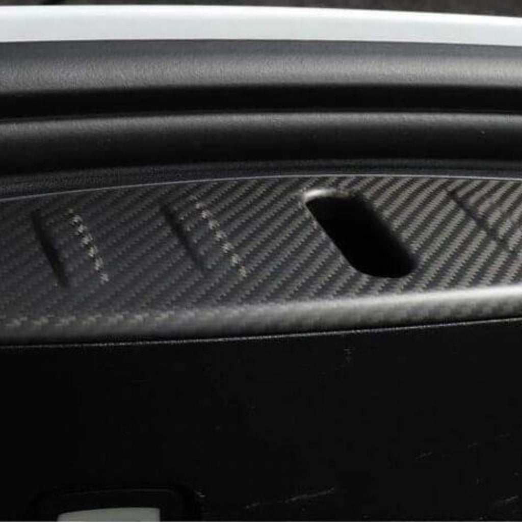 Dry Carbon Fiber Frunk Scuff Plate for Tesla Model 3 - Teskay