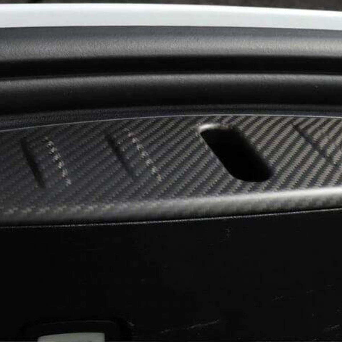 Dry Carbon Fiber Frunk Scuff Plate for Tesla Model 3 - Teskay