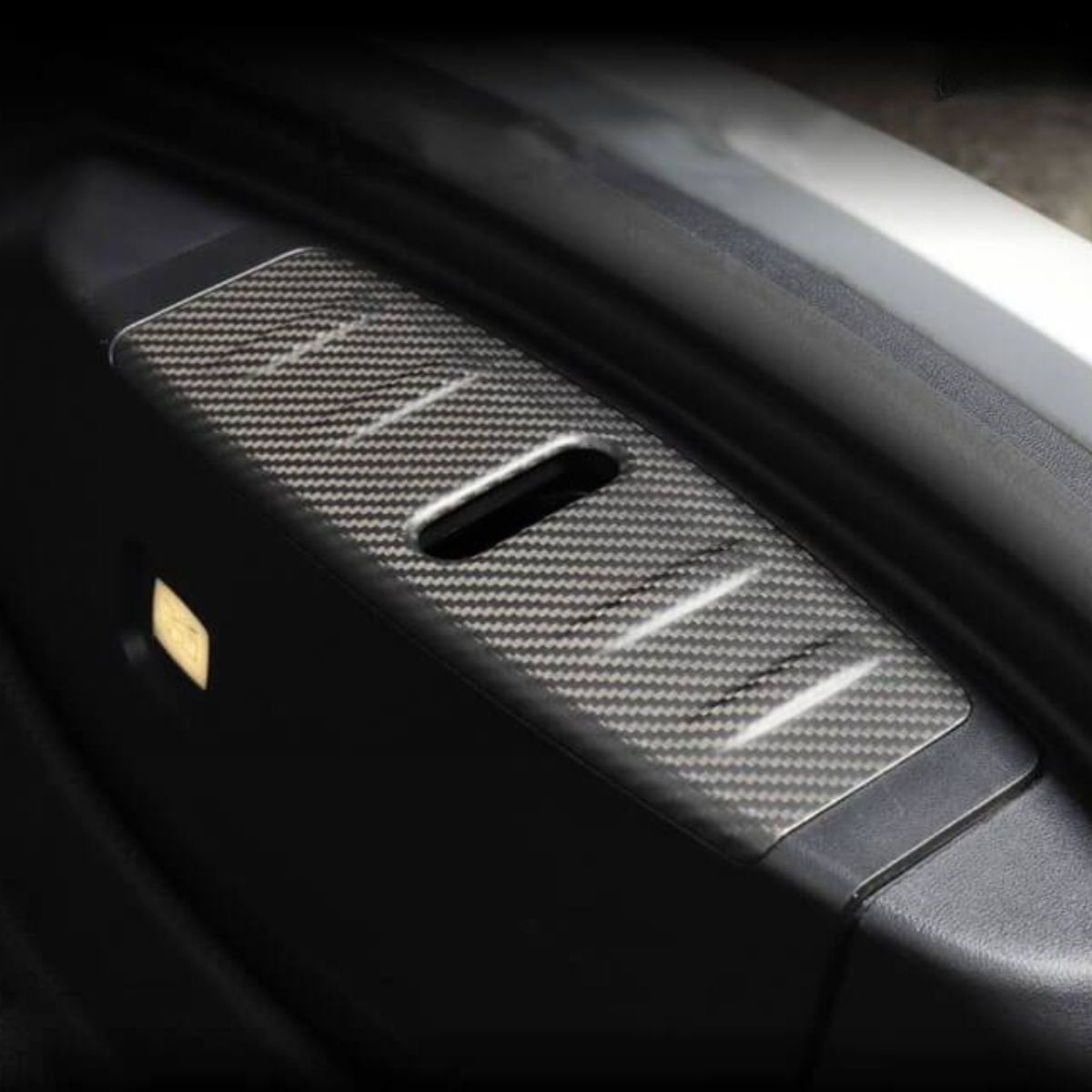 Dry Carbon Fiber Frunk Scuff Plate for Tesla Model 3 - Teskay