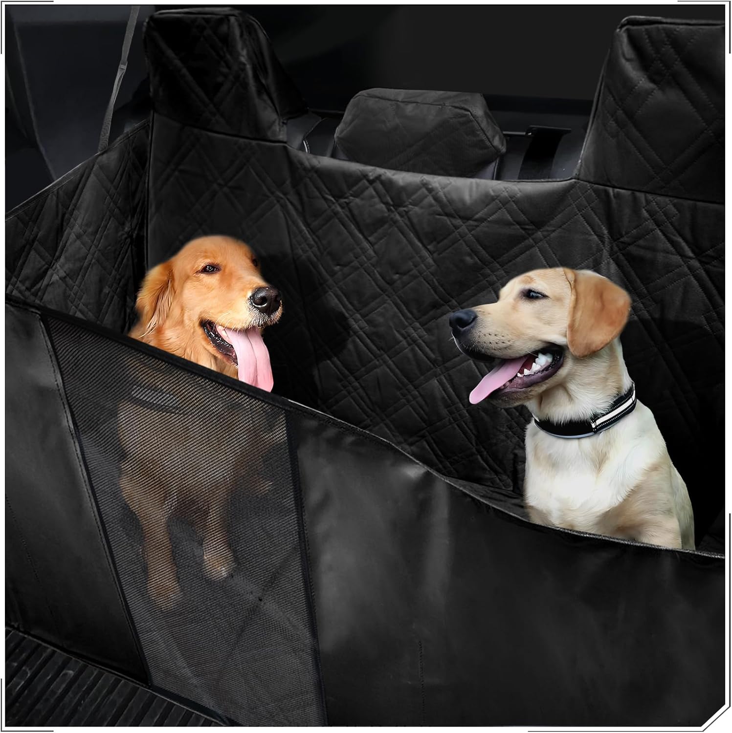 Full-Cover Rear Dog Seat Cover for Tesla Cybertruck - Teskay
