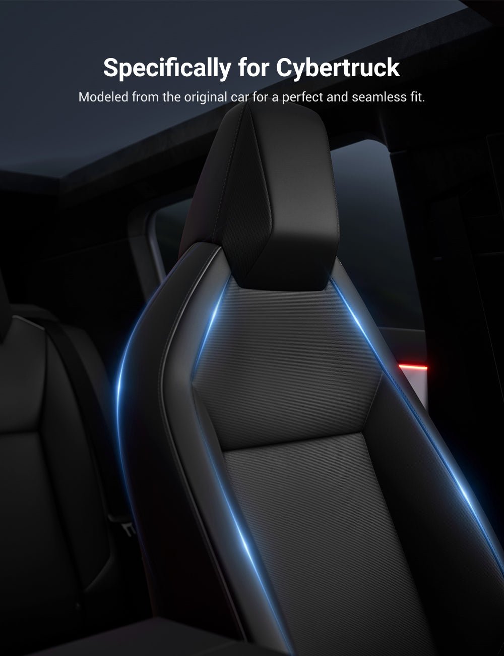 Full Leather Seat Covers for Tesla Cybertruck (10 PCS) - Teskay