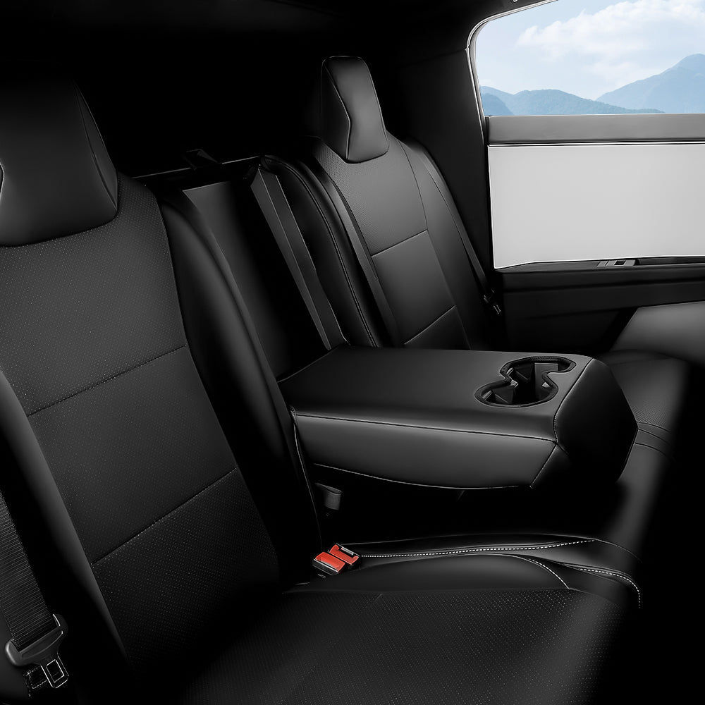 Full Leather Seat Covers for Tesla Cybertruck (10 PCS) - Teskay
