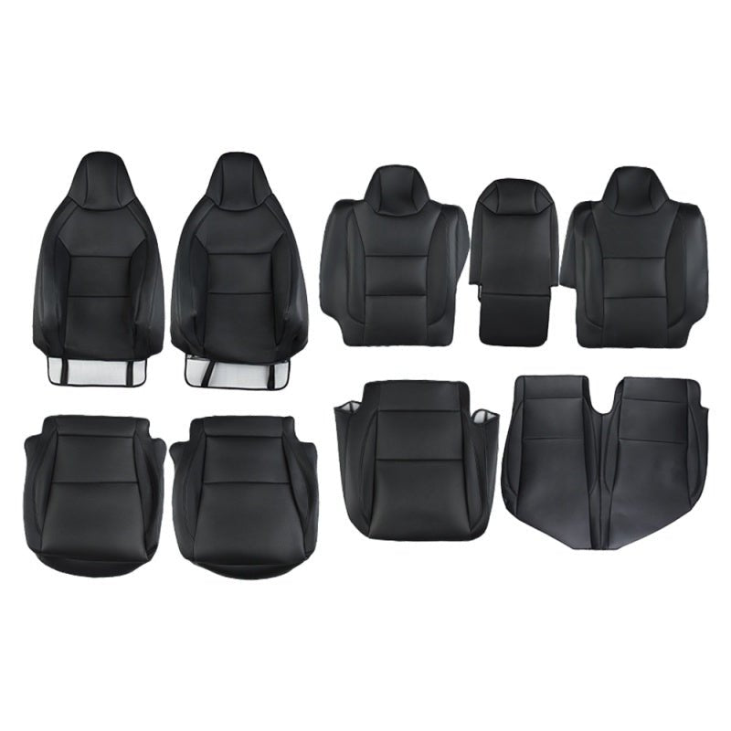 Full Leather Seat Covers for Tesla Cybertruck (10 PCS) - Teskay