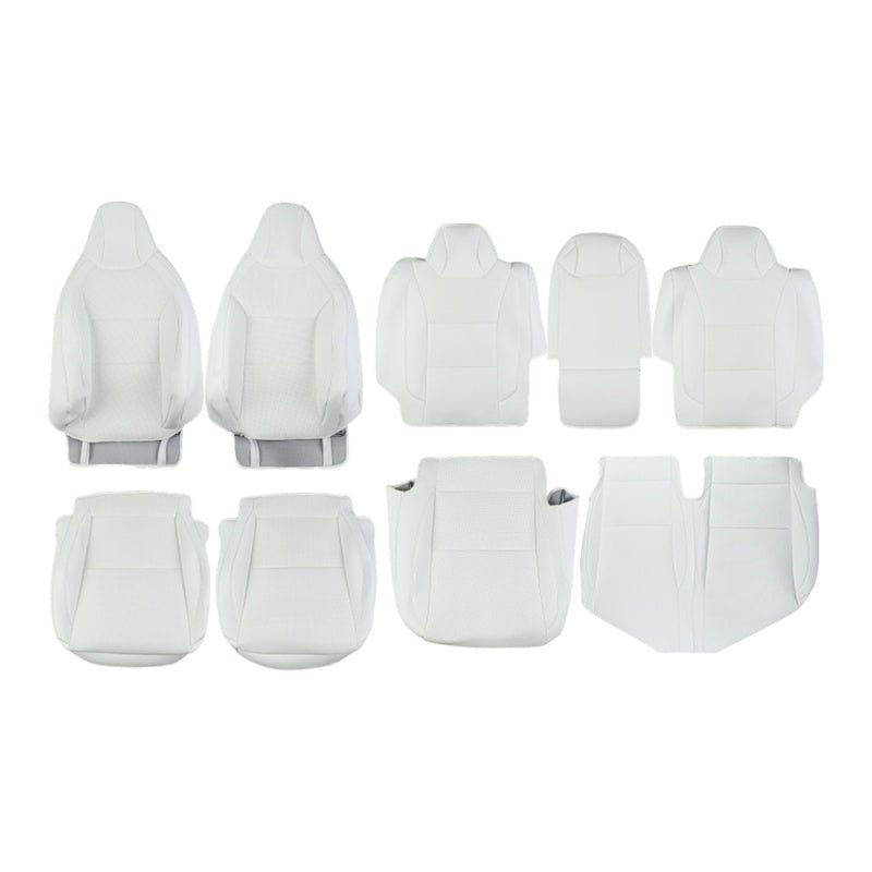 Full Leather Seat Covers for Tesla Cybertruck (10 PCS) - Teskay