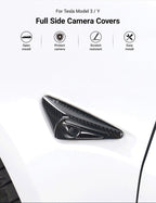 Tesla Model 3/Y Full Carbon Fiber Side Camera Covers - Teskay