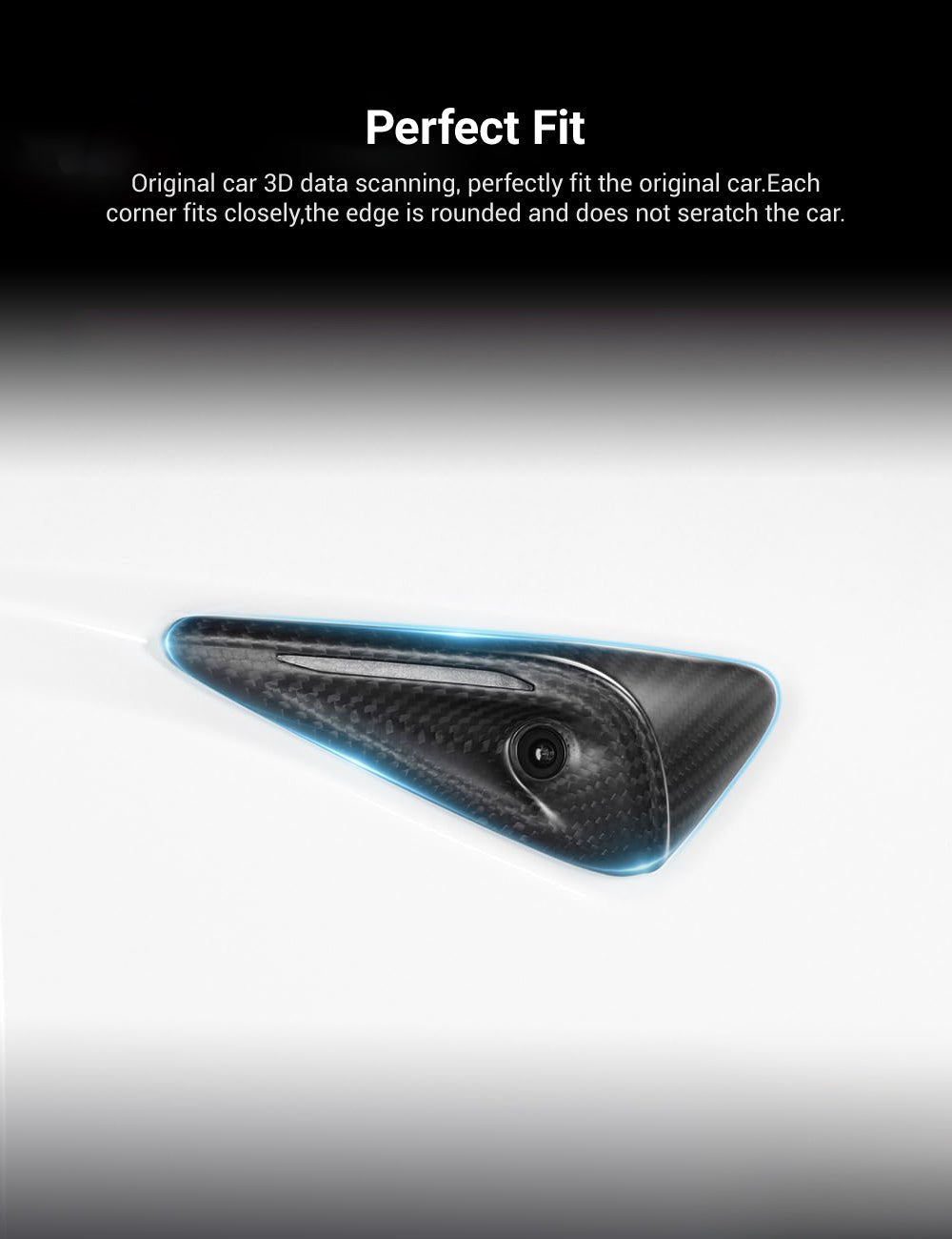 Tesla Model 3/Y Full Carbon Fiber Side Camera Covers - Teskay