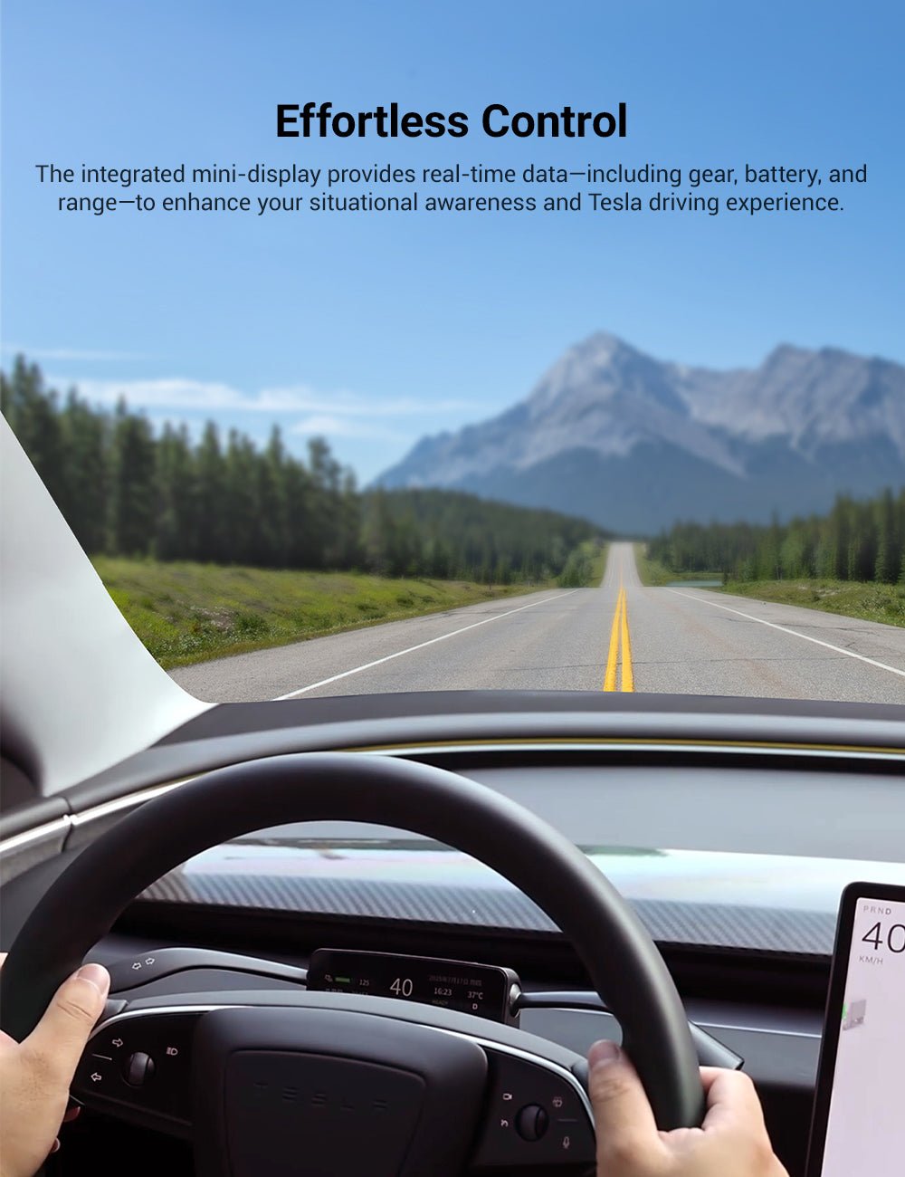Gear Shift Stalks Heads Up Display for Tesla Model 3 Highland / Model Y Juniper - Teskay
