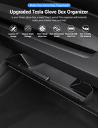 Glove Box Organizer for Tesla Model 3 Highland & Model Y Juniper