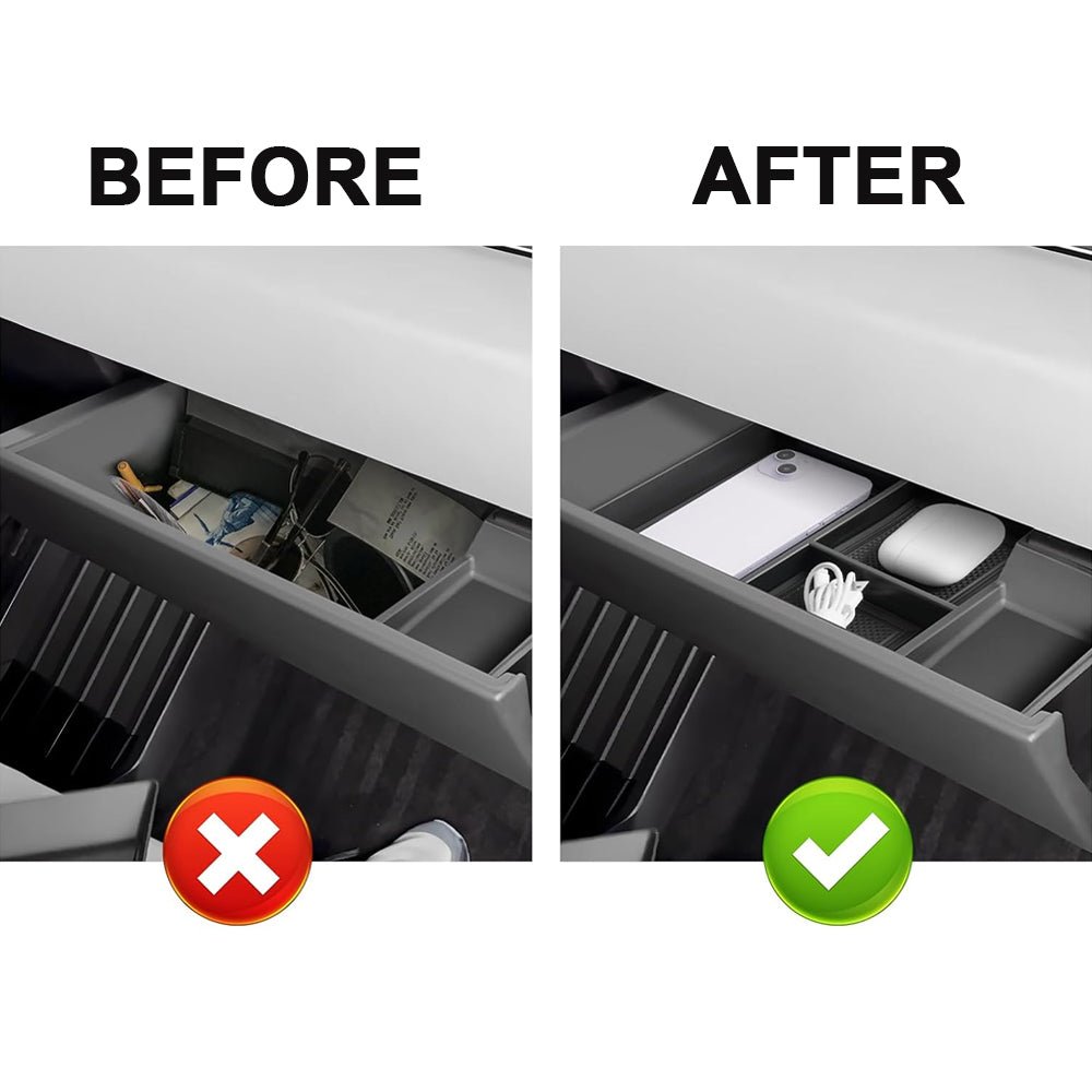 Glove Box Storage Box for Tesla Cybertruck - Teskay