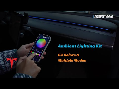 Streamer LED Ambient Light for Model 3/Y (2020-Present) | App Controlled