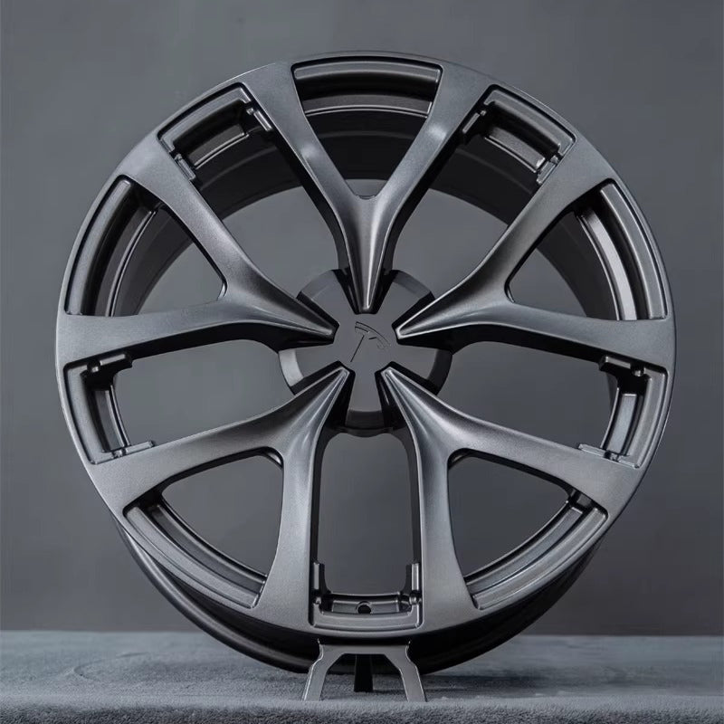 High-Performance Forged Wheels Compatible with Tesla Model Y Matte Black