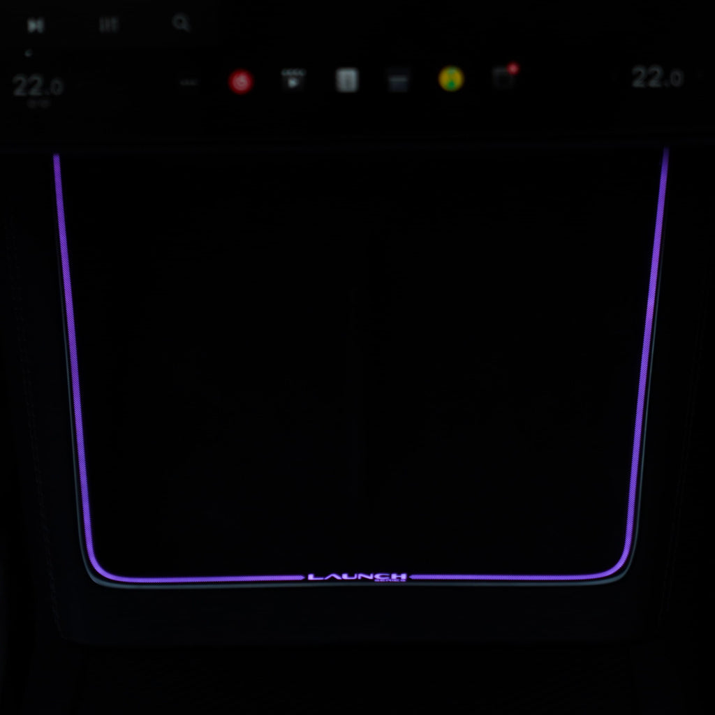 Laser-Carved Ambient Light for Model Y Juniper Wireless Charging Port