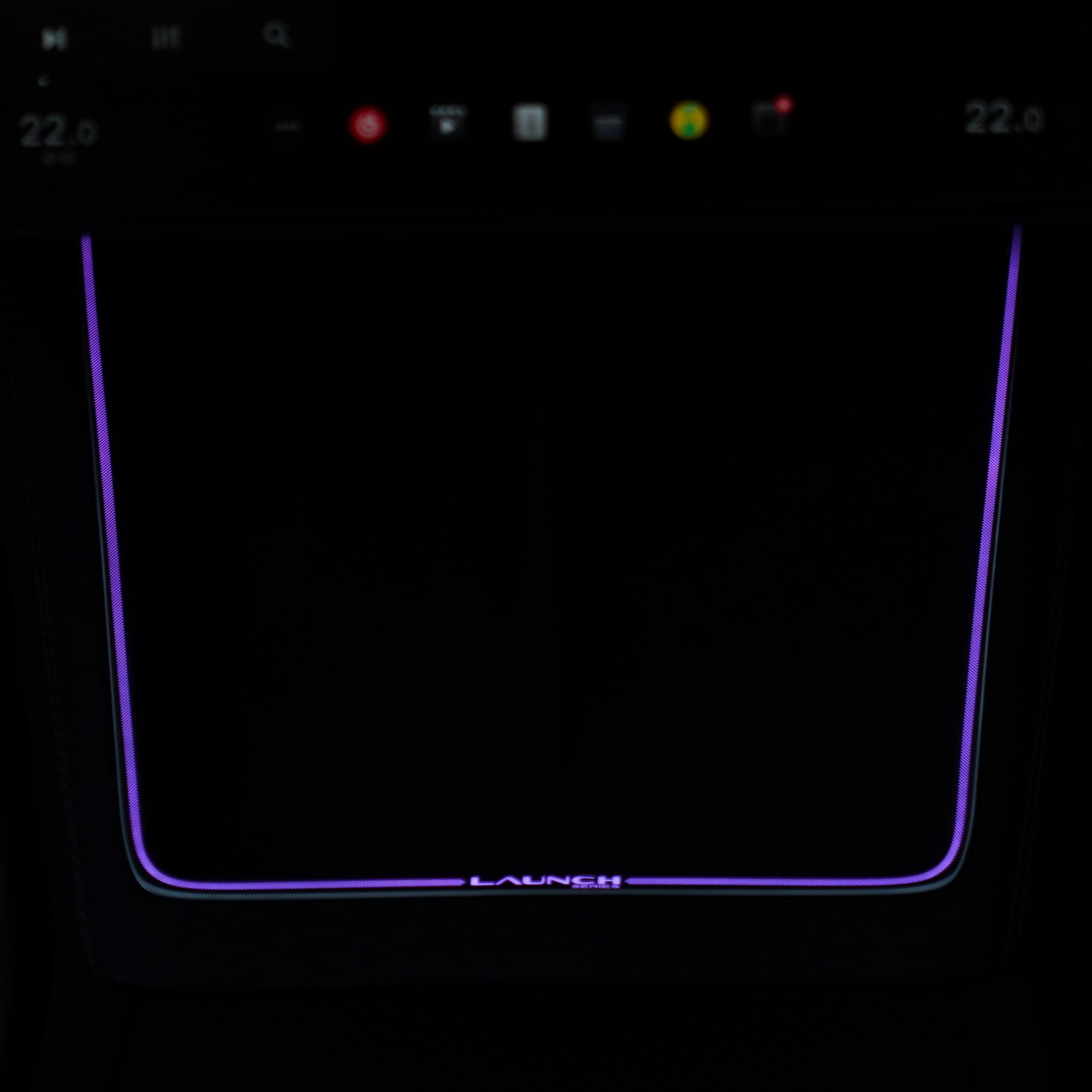 Laser-Carved Ambient Light for Model Y Juniper Wireless Charging Port