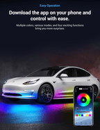 LED Chassis Ambient Lights for Tesla Model 3/Y (4PCS)