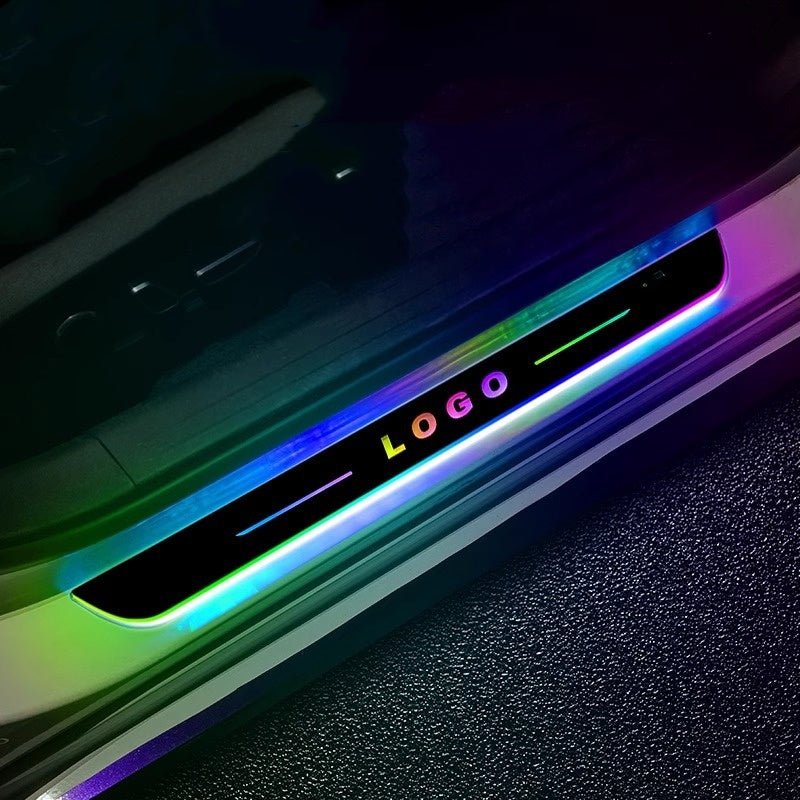 LED Illuminated Door Sill Protector for Tesla Cybertruck - Teskay