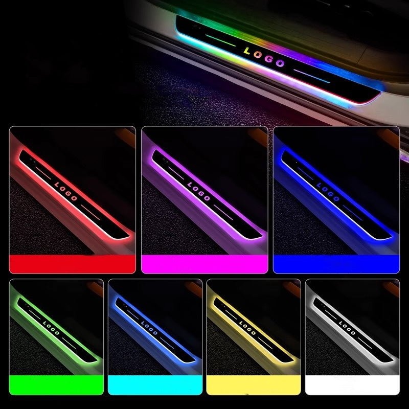 LED Illuminated Door Sill Protector for Tesla Cybertruck - Teskay