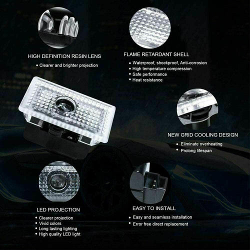 LED Logo Tesla Puddle Lights for Model 3 / Y / S / X