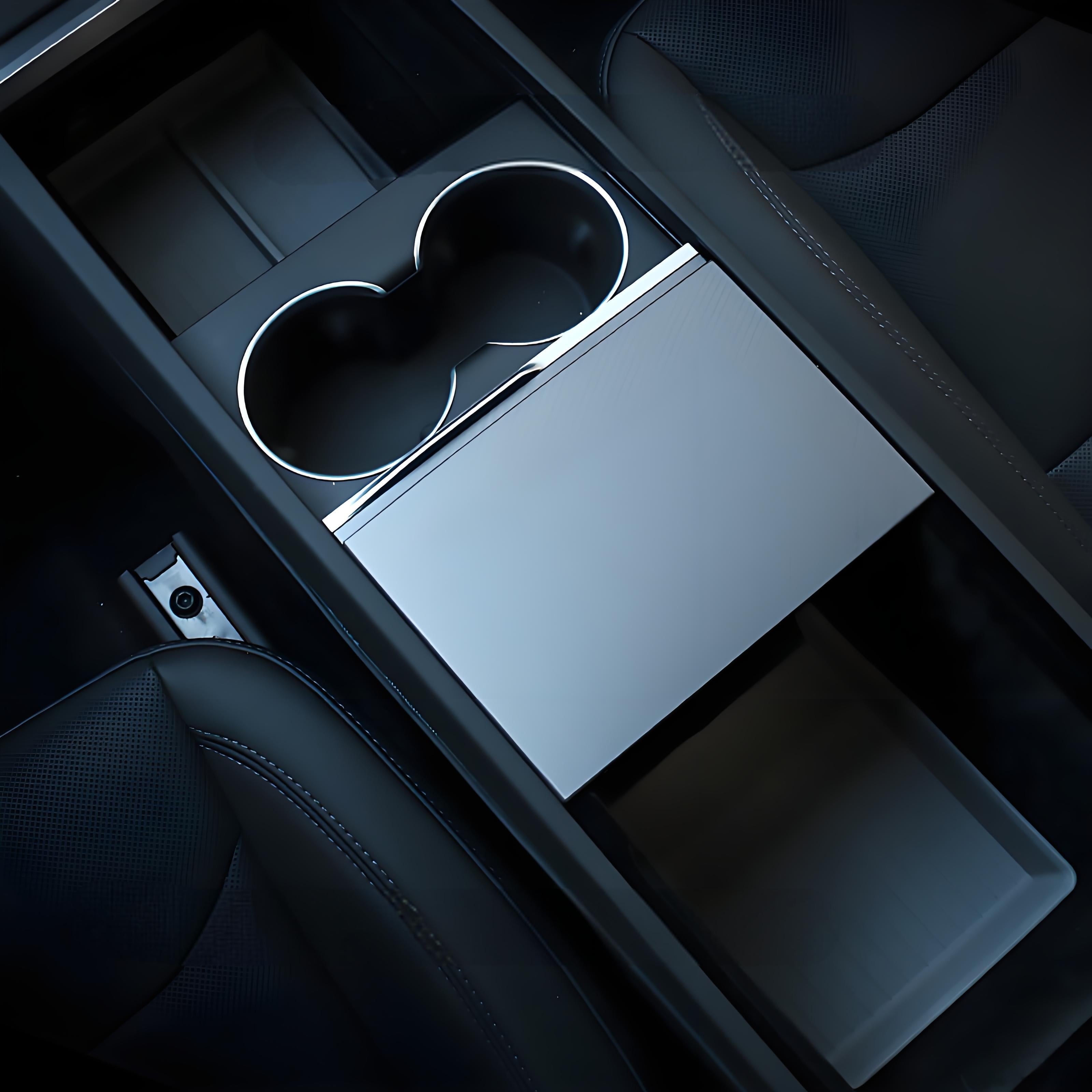 Lower Center Console Storage Box for Tesla Model 3 Highland & Model Y Juniper