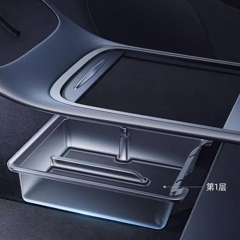 Luminous Center Console Storage Organizer for Model Y Juniper / Model 3 Highland (2PCS)