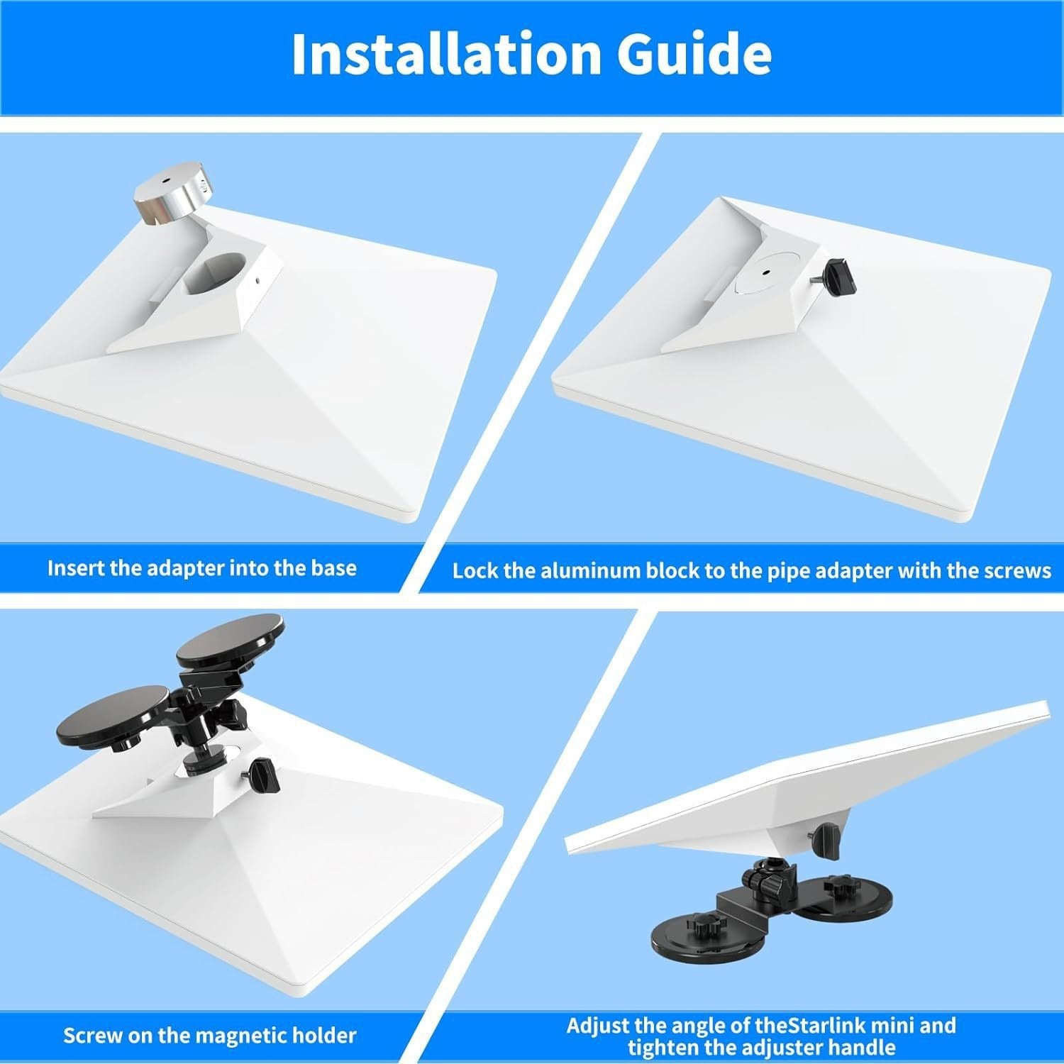 Magnetic Adjustable Mount for Starlink Mini - Teskay