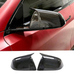 Carbon Fiber Sporty Mirror Caps for Model 3/Y - Teskay