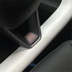 Juniper Yoke Plaid Steering Wheel for Model 3 Highland & Model Y（White Leather） - Teskay