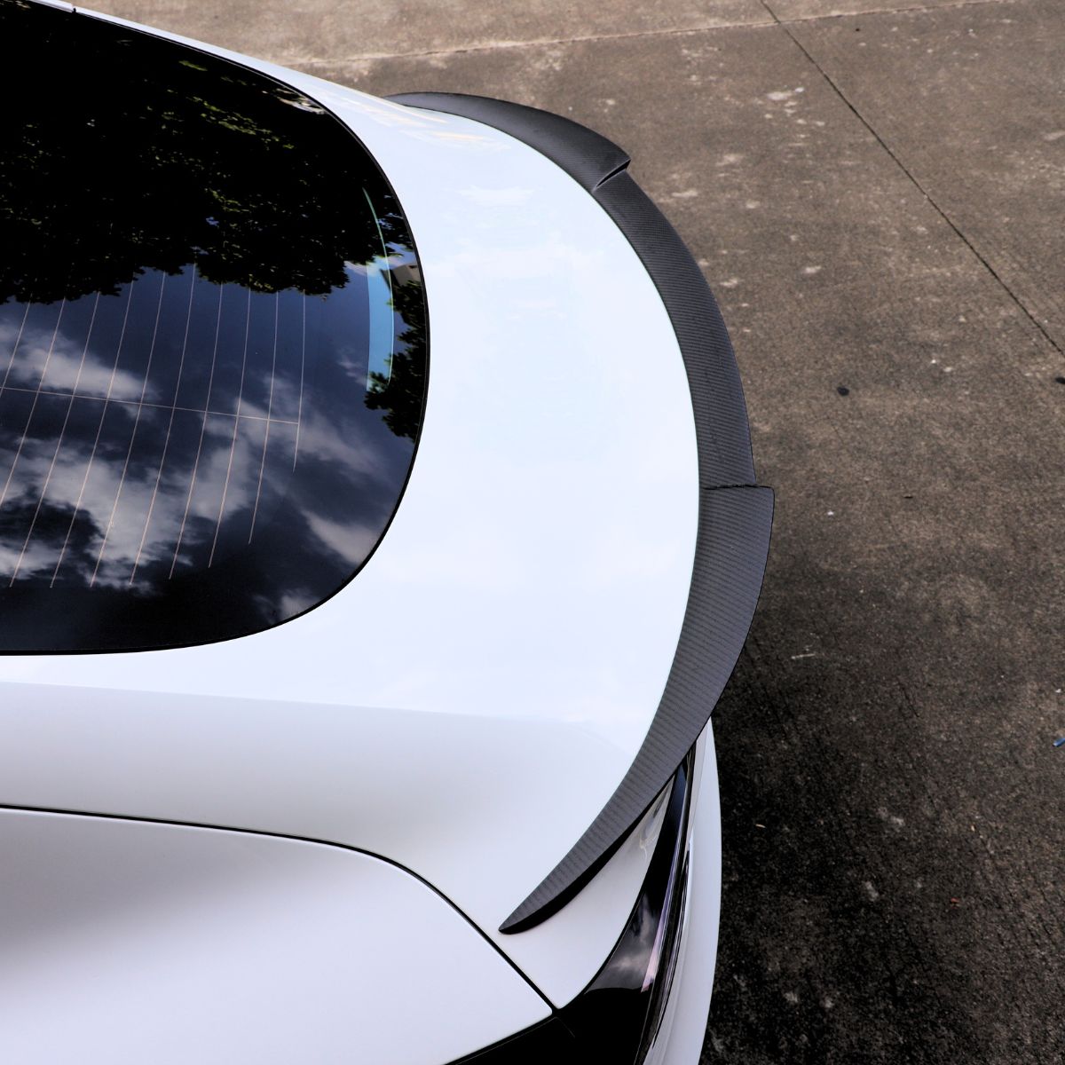 Carbon Fiber Rear Trunk Spoiler for Tesla Model 3 Highland - Teskay