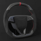Sport Carbon Fiber Steering Wheel for Model 3 Highland/Model Y Juniper - Teskay