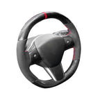 Round Suede Steering Wheel for Model 3 / Y - Teskay