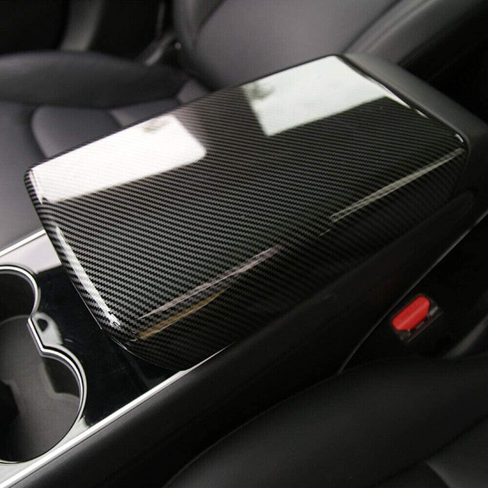 Dry Carbon Fiber Armrest Cover for Tesla Model 3/Y - Teskay