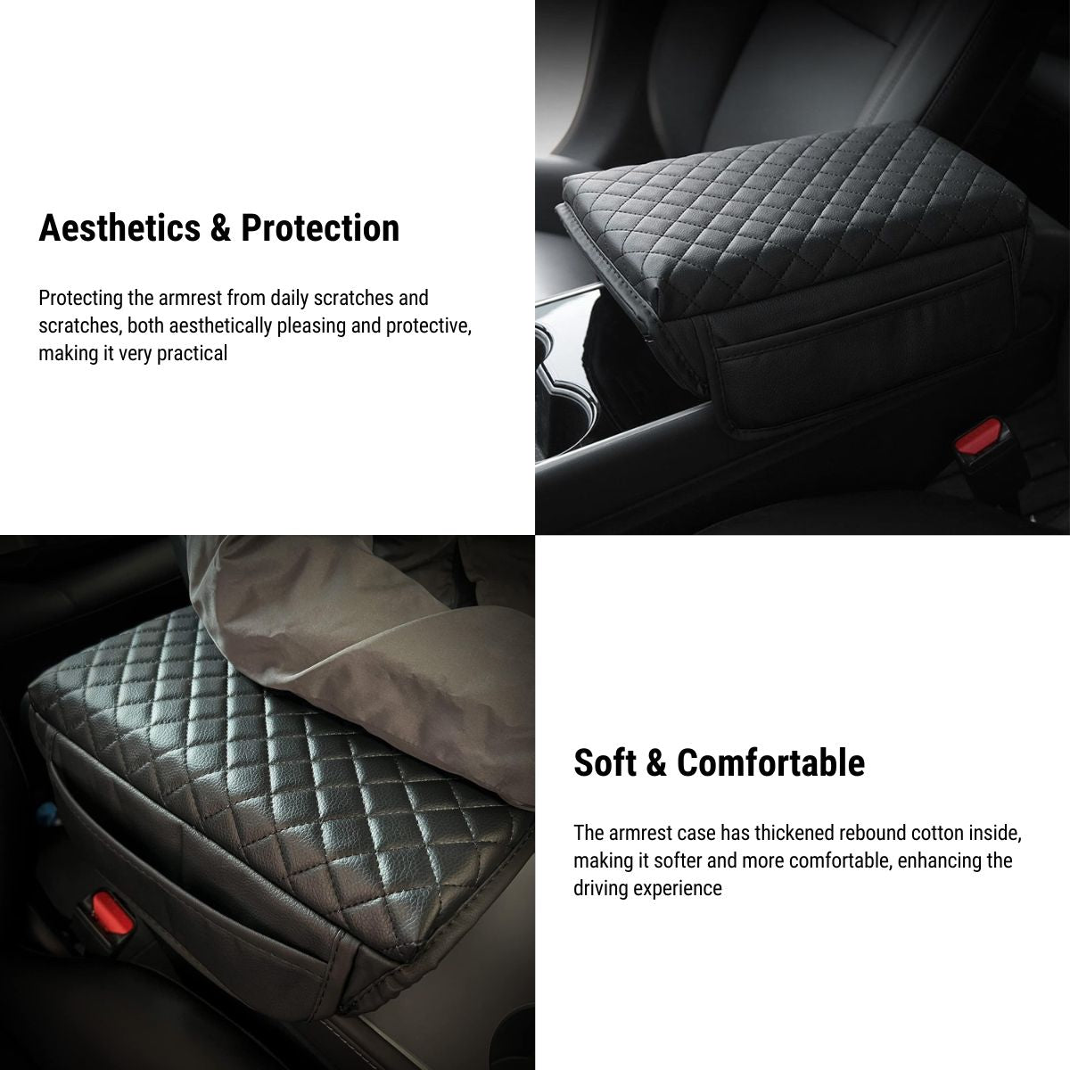 Model 3 / Y Armrest Cover - PU Leather