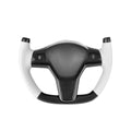 Modify Carbon Fiber Yoke-Style Steering Wheel for Tesla Model 3 / Y Ultraleathe