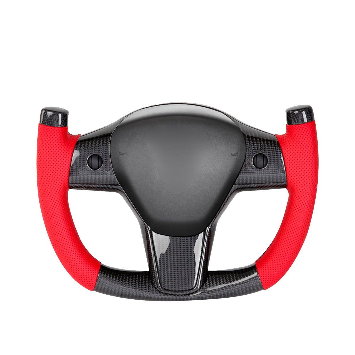 Modify Carbon Fiber Yoke-Style Steering Wheel for Tesla Model 3 / Y - Teskay