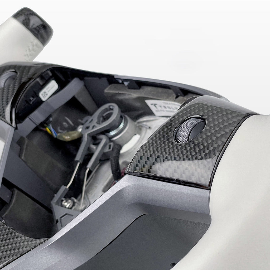 Modify Carbon Fiber Yoke-Style Steering Wheel for Tesla Model 3 / Y - Teskay