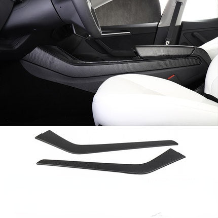 Carbon Fiber Center Console Side Trim for Tesla Model 3/Y - Teskay