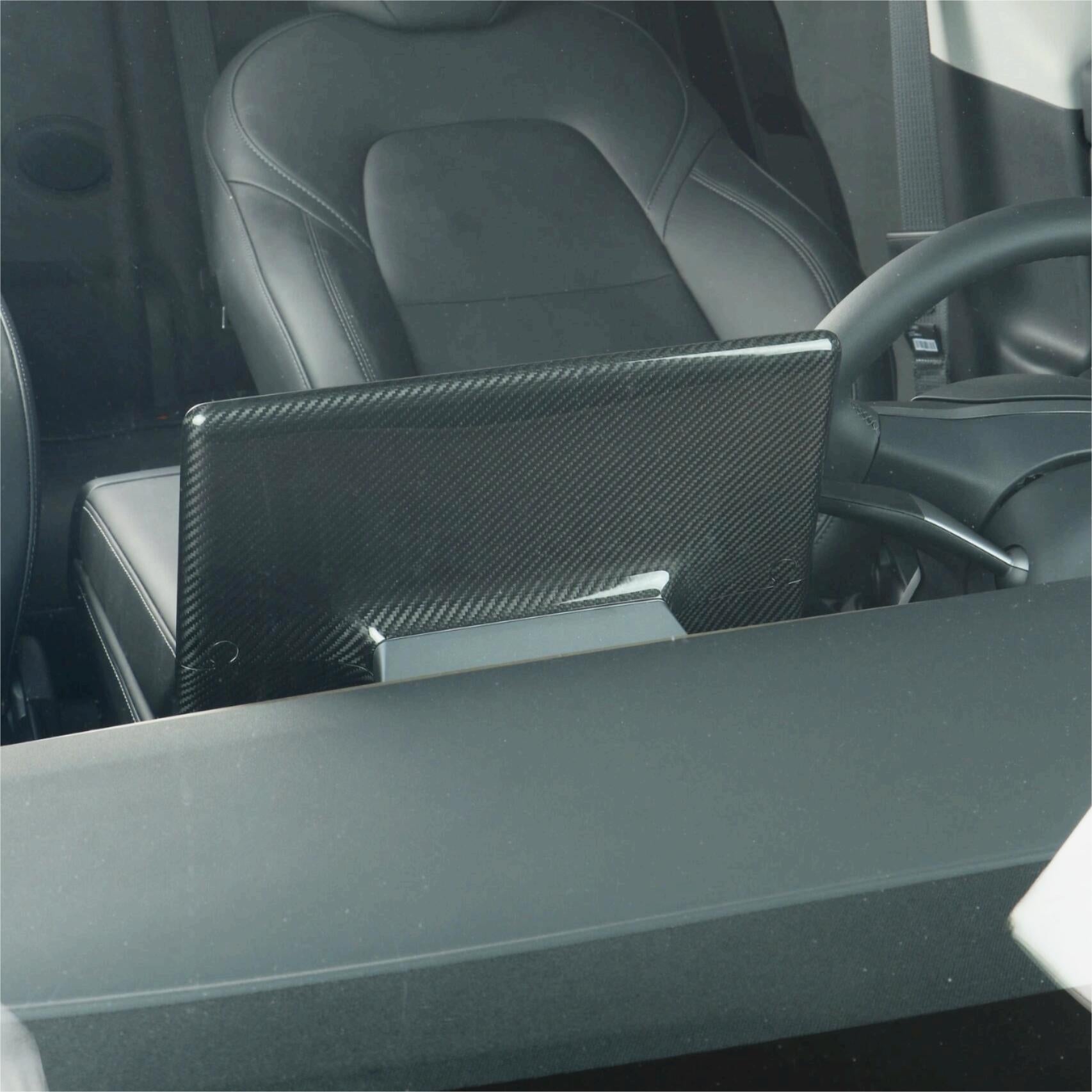 Carbon Fiber Display Cover for Tesla Model 3/Y - Teskay