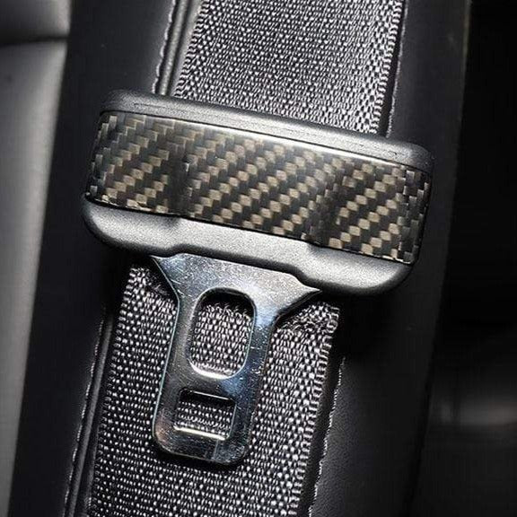 Tesla Model 3/Y Carbon Fiber Seat Belt Buckle Covers (2pcs) - Teskay