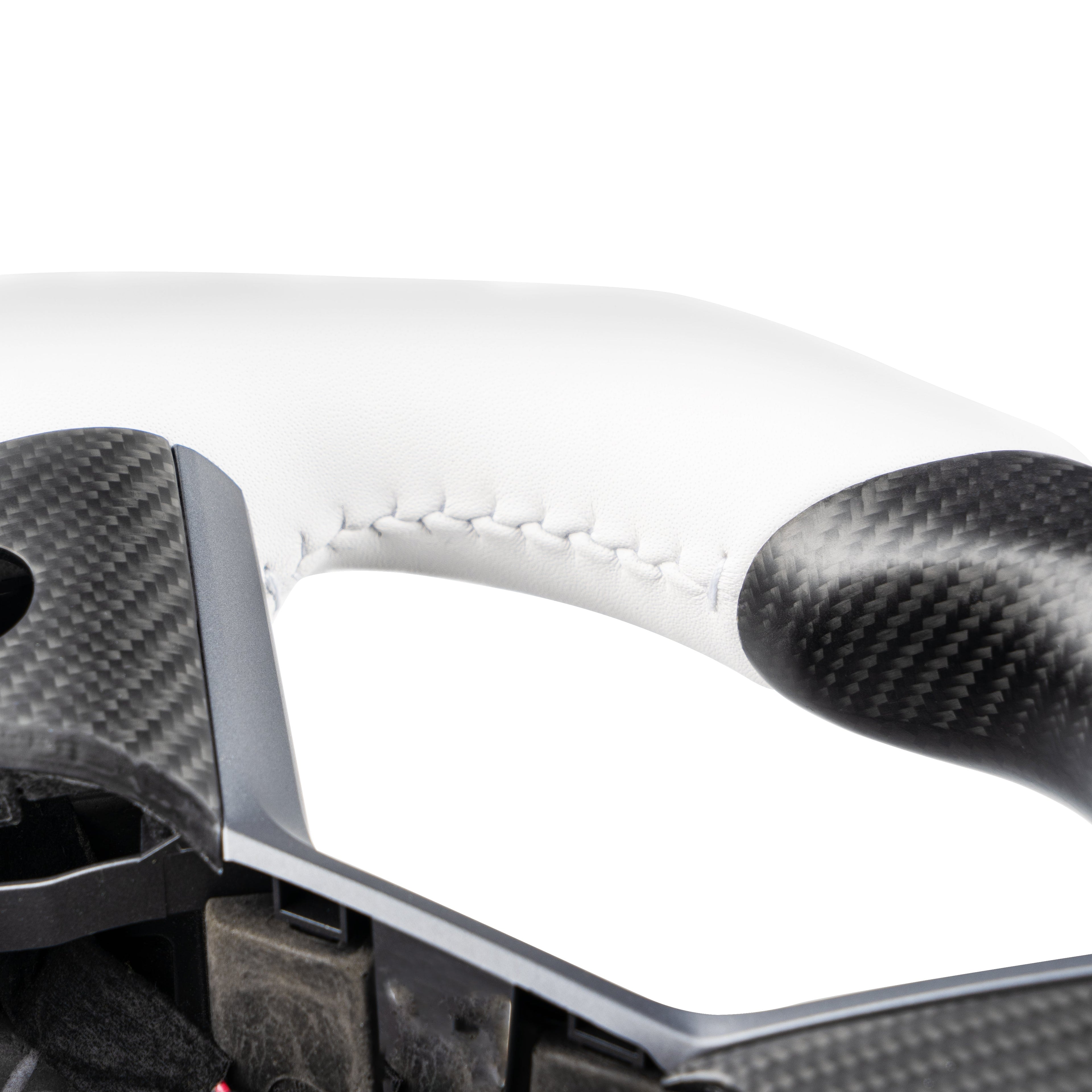 Sport Round Carbon Fiber Steering Wheel for Tesla Model 3/Y - Teskay