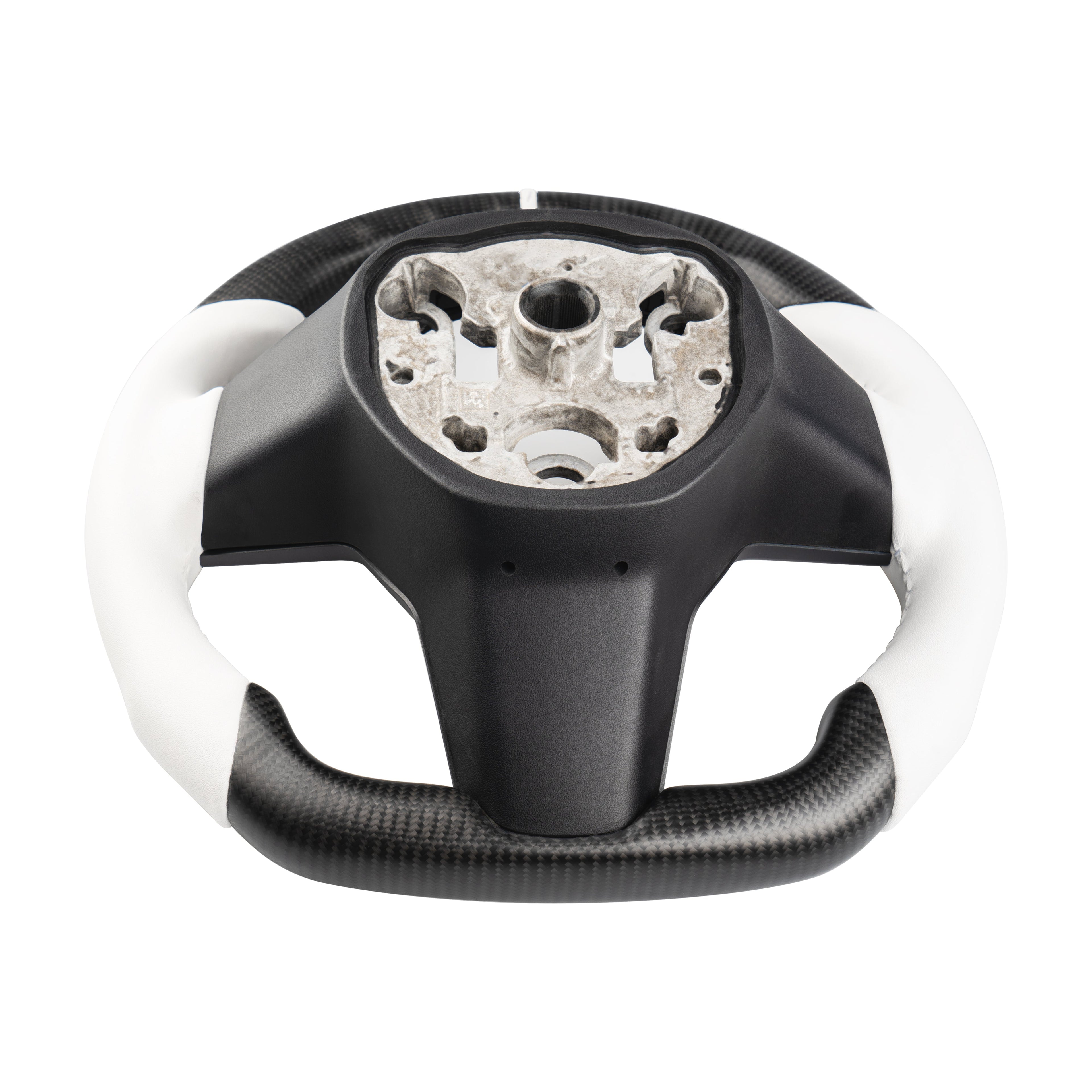 Sport Round Carbon Fiber Steering Wheel for Tesla Model 3/Y - Teskay