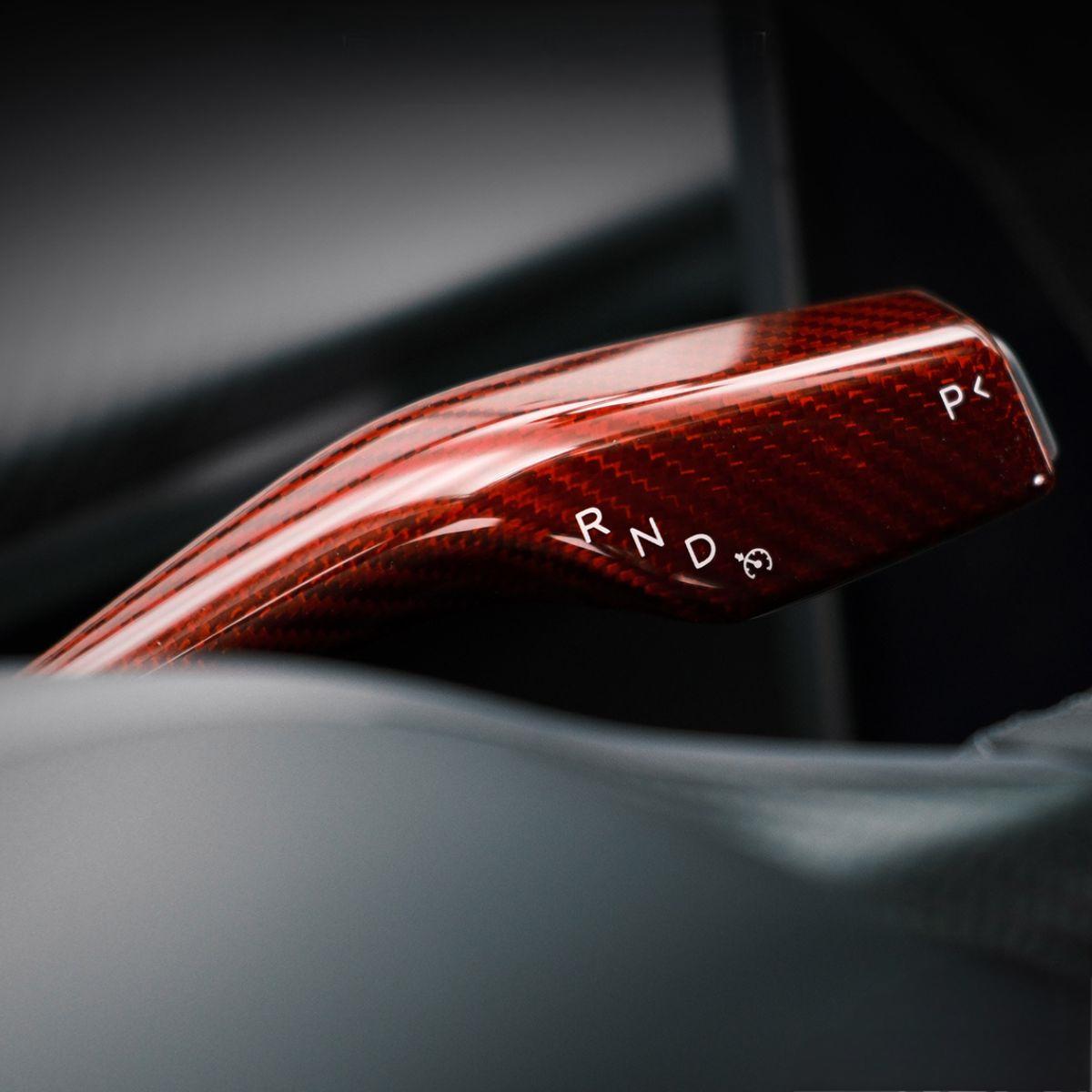 Model 3/Y Dry Carbon Fiber Stalk Turn Signal Covers - Teskay