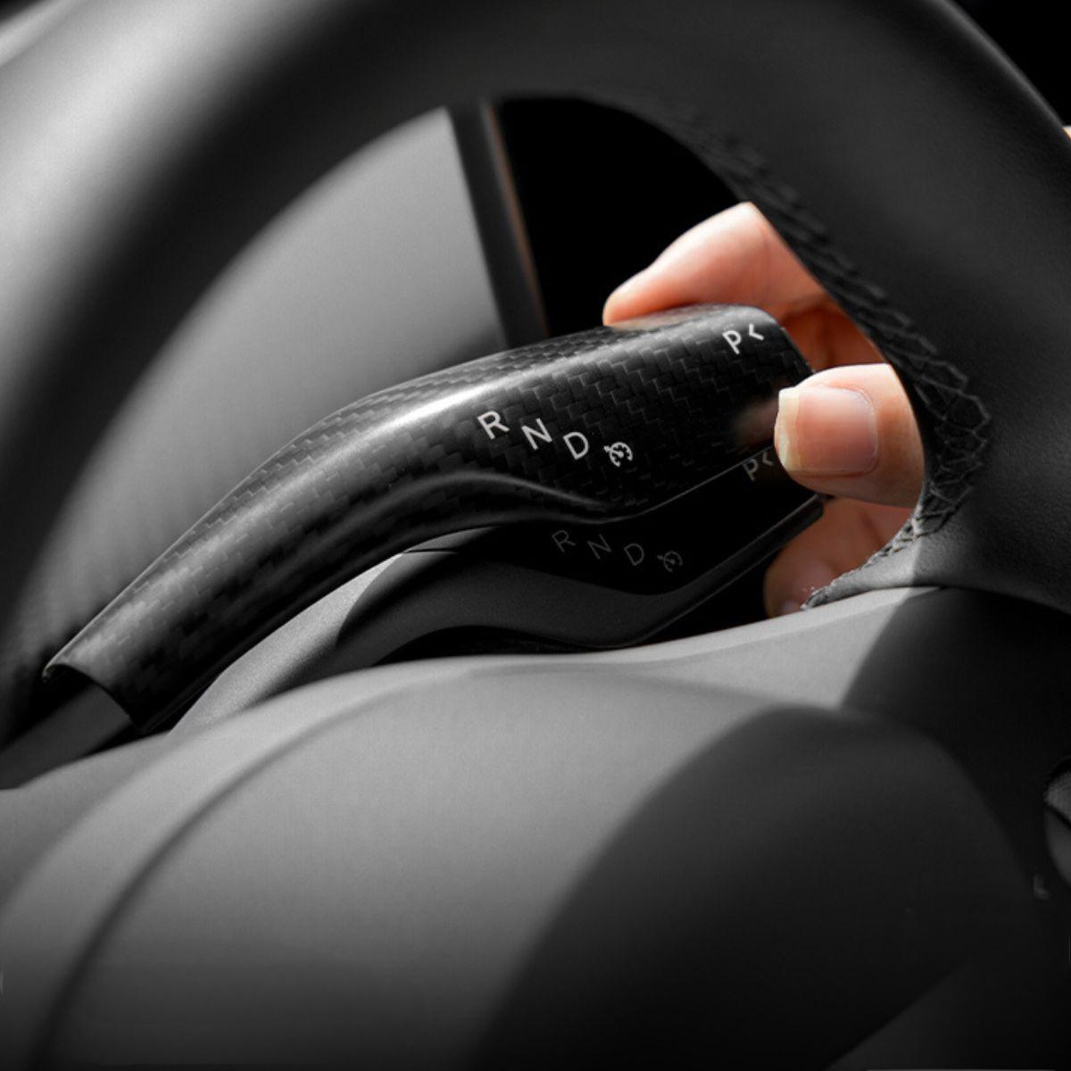 Model 3/Y Dry Carbon Fiber Stalk Turn Signal Covers - Teskay