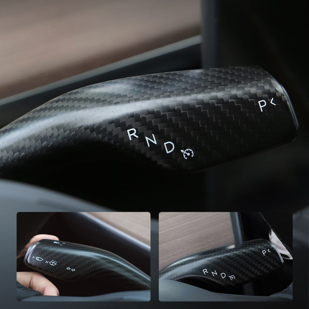 Model 3/Y Dry Carbon Fiber Stalk Turn Signal Covers - Teskay
