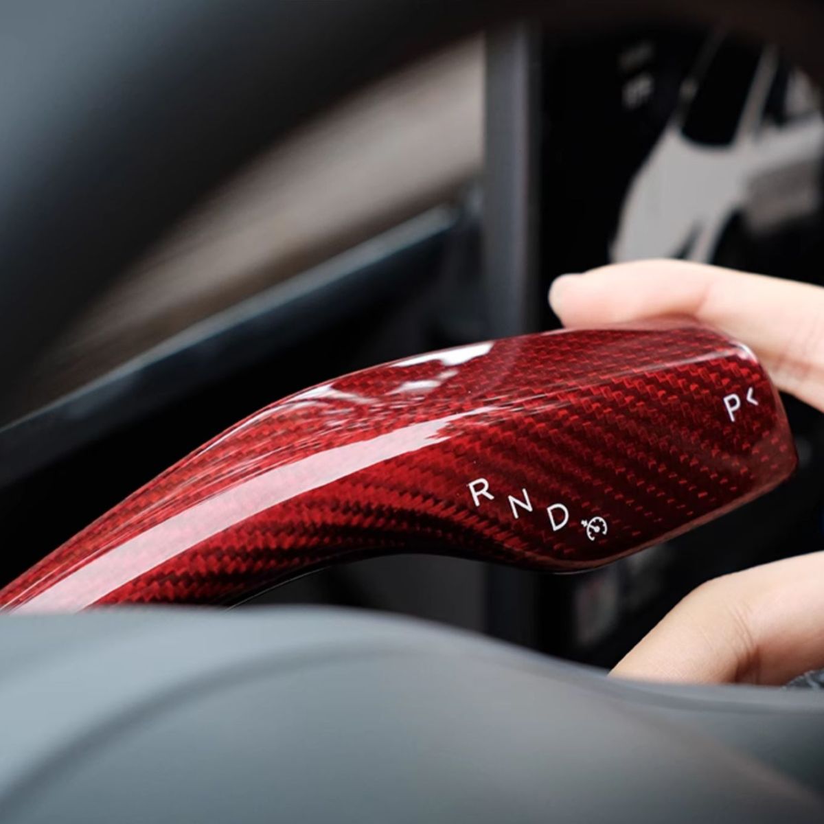 Model 3/Y Dry Carbon Fiber Stalk Turn Signal Covers - Teskay