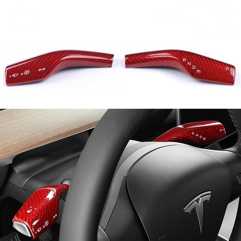 Model 3/Y Dry Carbon Fiber Stalk Turn Signal Covers - Teskay