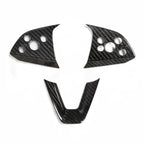 Carbon Fiber Steering Wheel Center Trim Cover for Tesla Model 3/Y  - Teskay