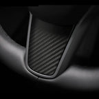 Carbon Fiber Steering Wheel Center Trim Cover for Tesla Model 3/Y  - Teskay