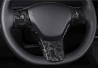 Carbon Fiber Steering Wheel Patch for Tesla Model 3/Y - Teskay